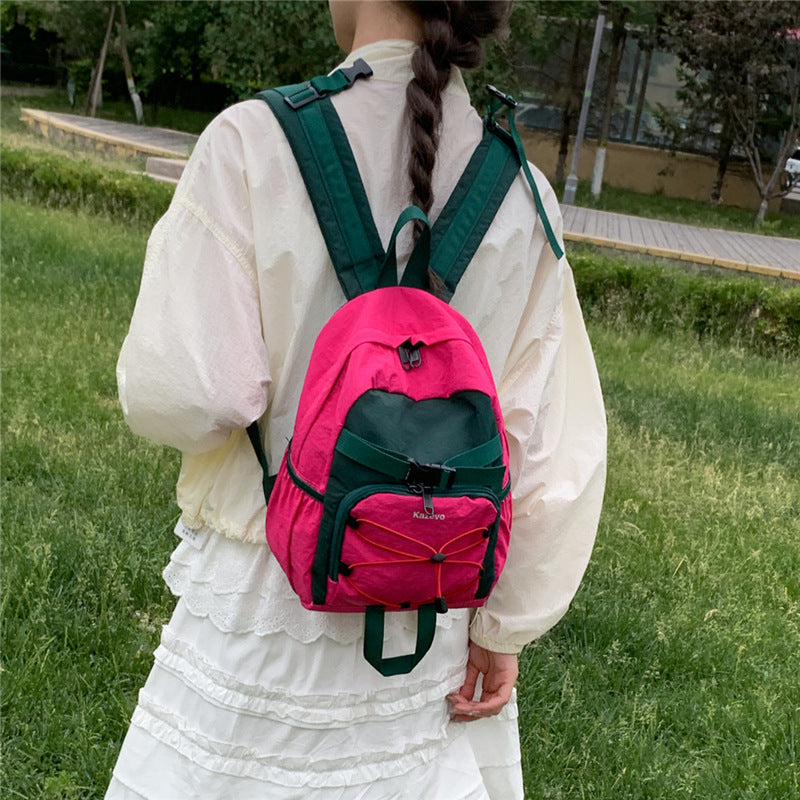 Lightweight Waterproof Mountaineering Backpack 20–35L in Pink Yellow