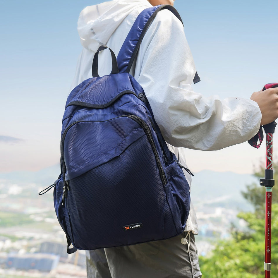Lightweight Large Capacity Travel Backpack for Men and Women in Black