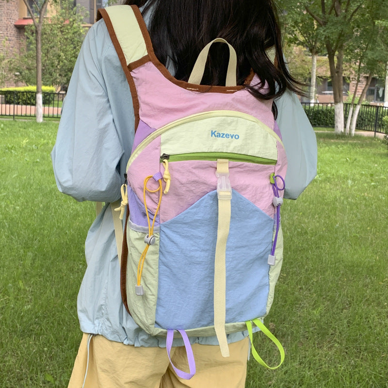INS Style Niche Design Backpack Unisex Travel School Outdoor Use