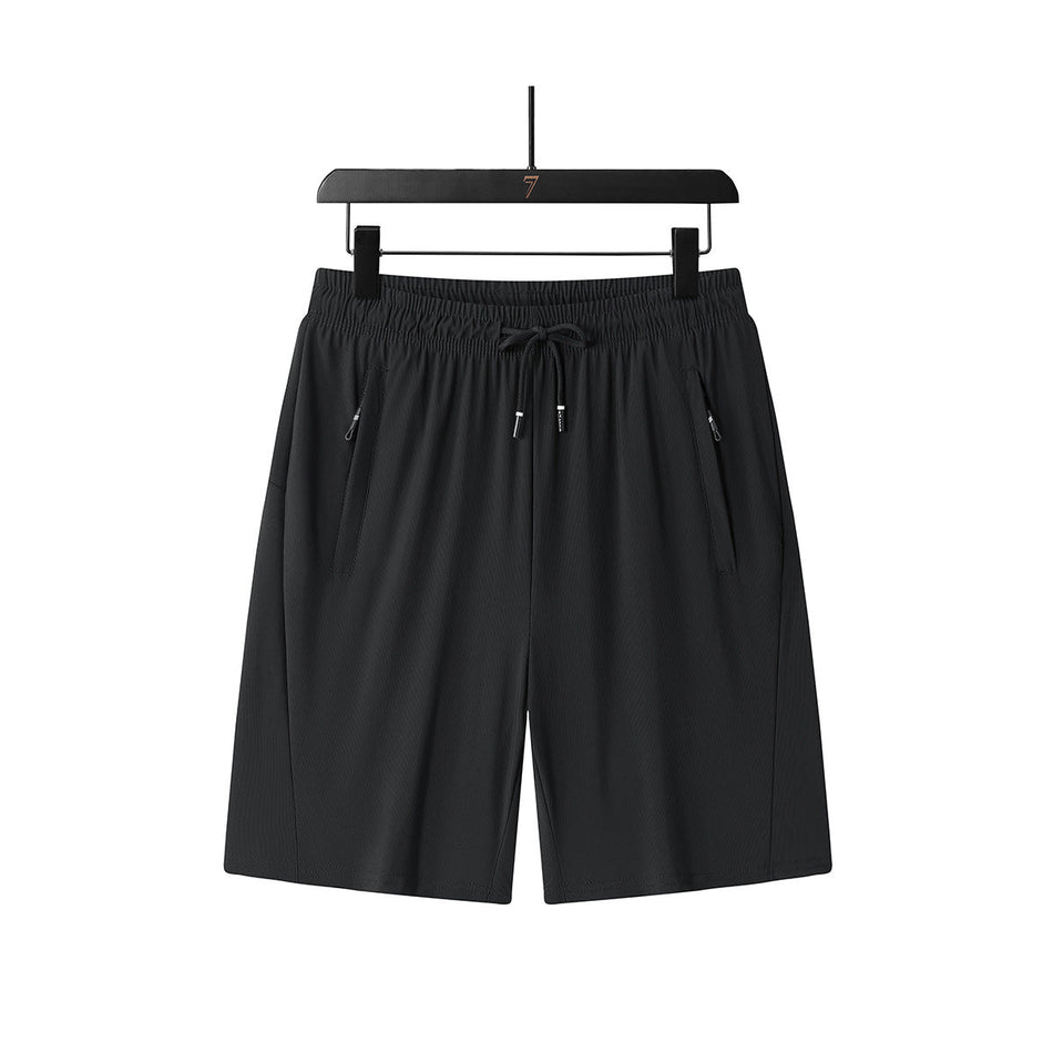 Men's Plus Size Nylon Ice Silk Shorts – Quick-Dry Casual Fit
