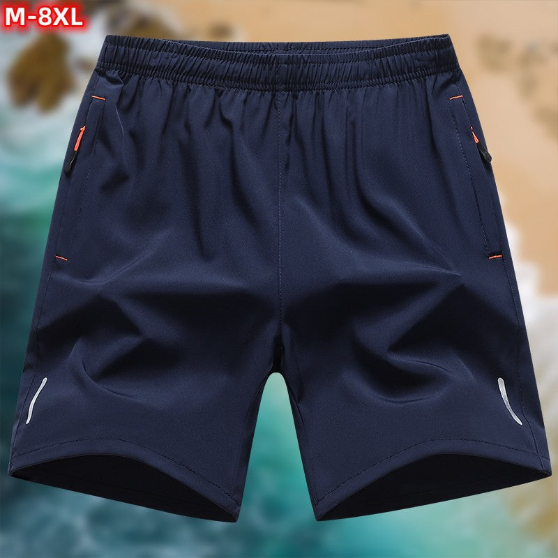 Men's Plus Size Ice Silk Shorts – Quick-Dry Breathable Fit