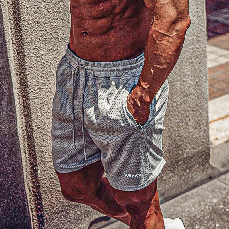 Men's Quick-Dry Three-Quarter Fitness Shorts – Stretch Athletic