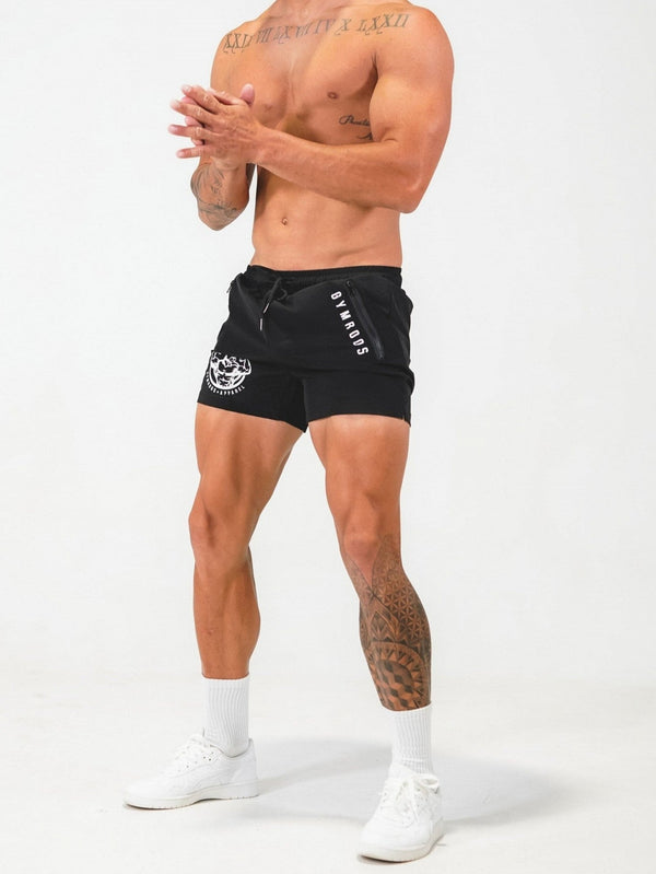 STOCK-Men's High Elastic Running Shorts – Quick-Dry Breathable Fit