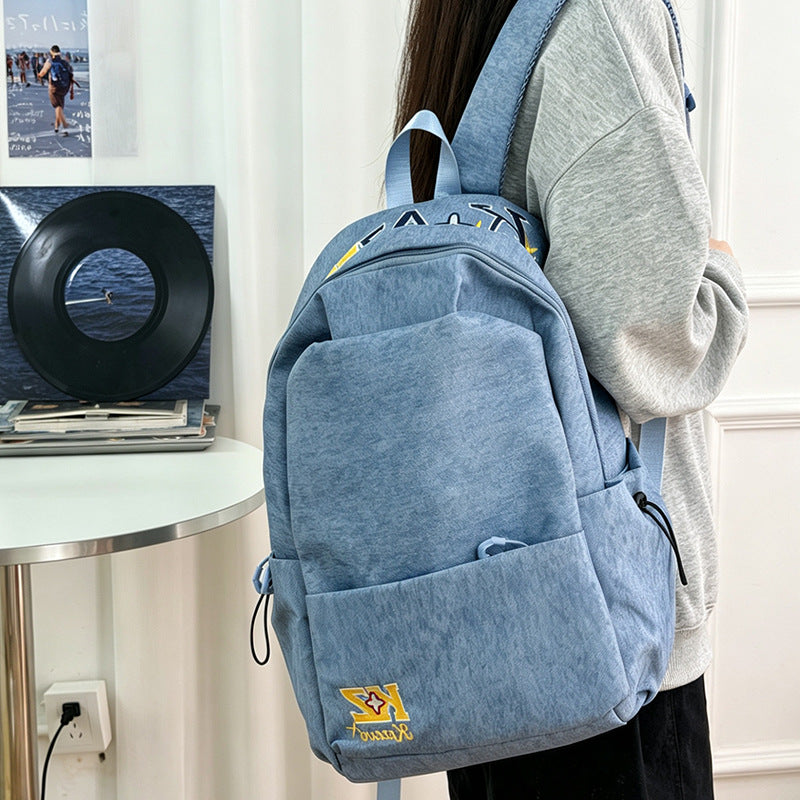 Fashion Embroidered Large Capacity School Backpack for Students