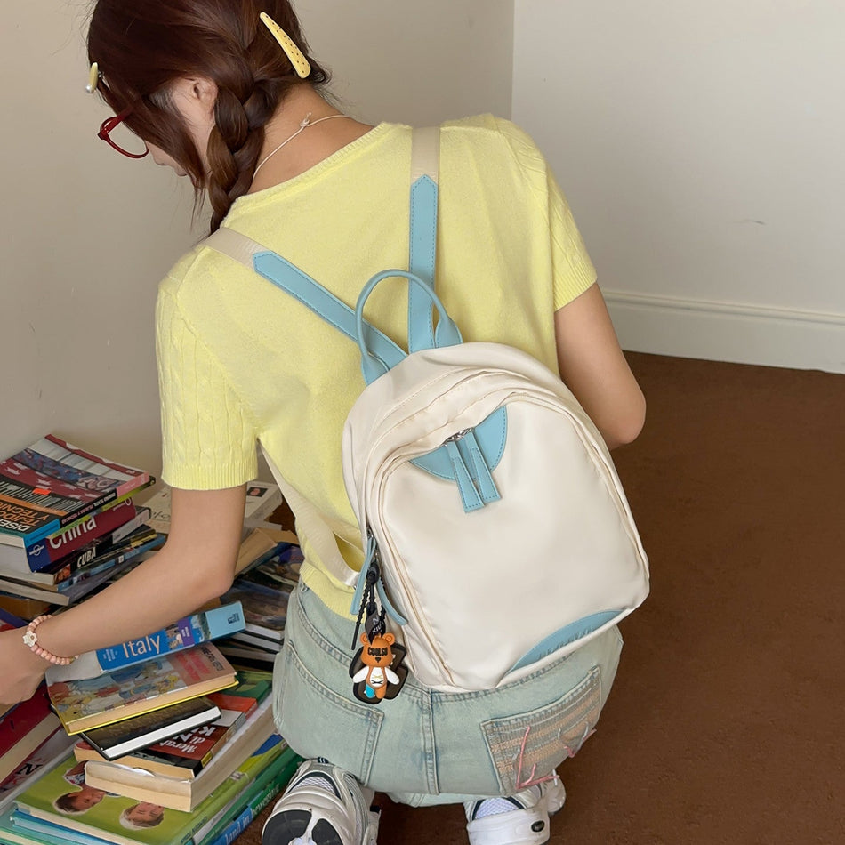 Fashion Versatile Nylon Small Backpack for Women