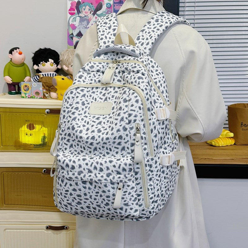 Large Capacity Printed School Backpack for Primary and Junior
