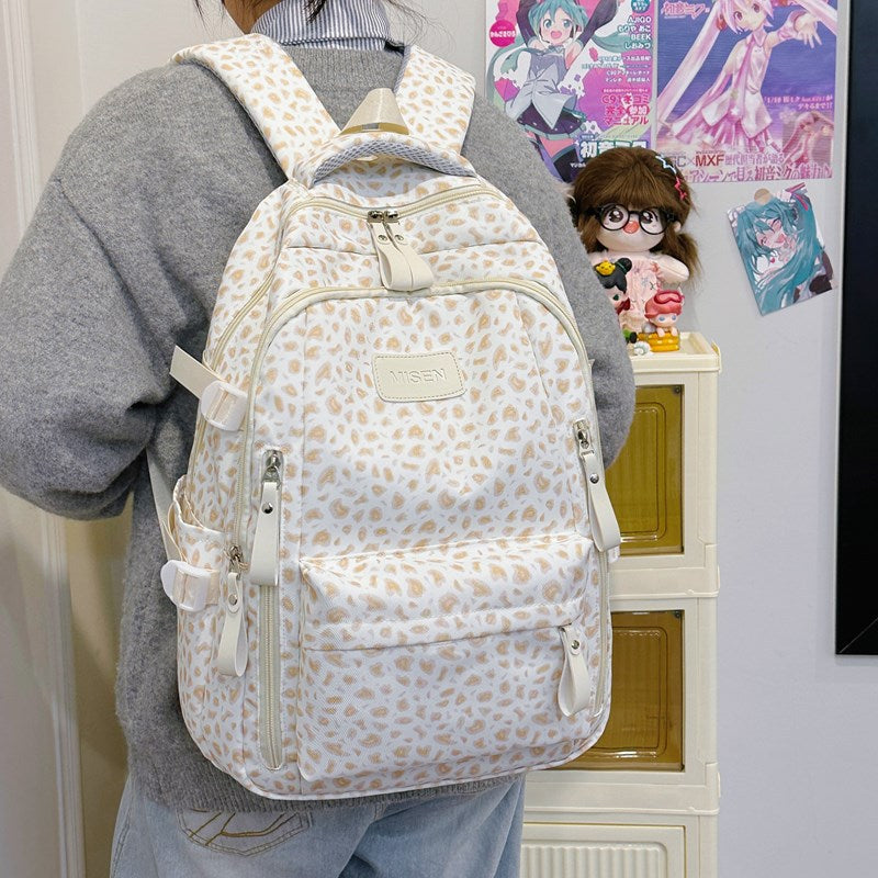 Large Capacity Printed School Backpack for Primary and Junior