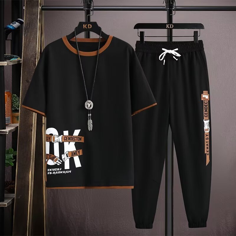 Men's Casual Sports Set – Short Sleeve T-Shirt & Shorts