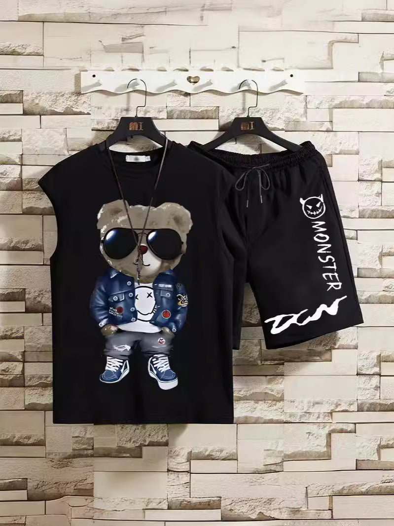 Men's Vest & Shorts Set – Casual Summer Two-Piece Outfit