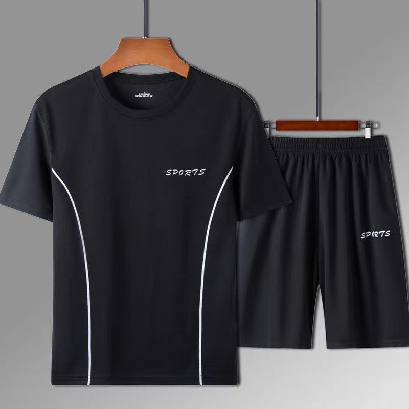 Men's Quick-Dry Sports Set – Breathable T-Shirt & Shorts