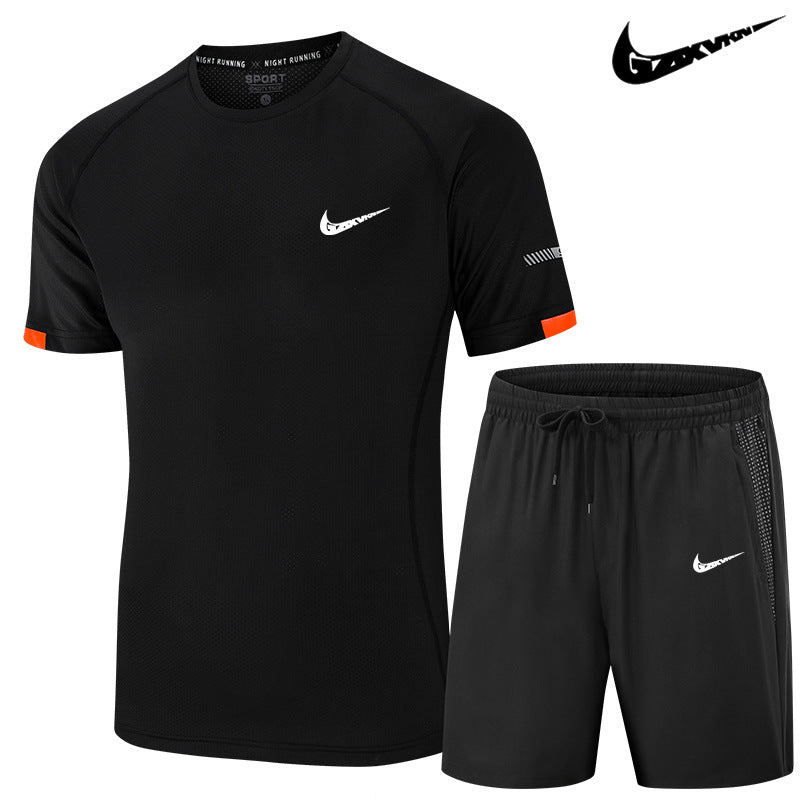Men's Quick-Dry Sports Set – Breathable T-Shirt & Shorts