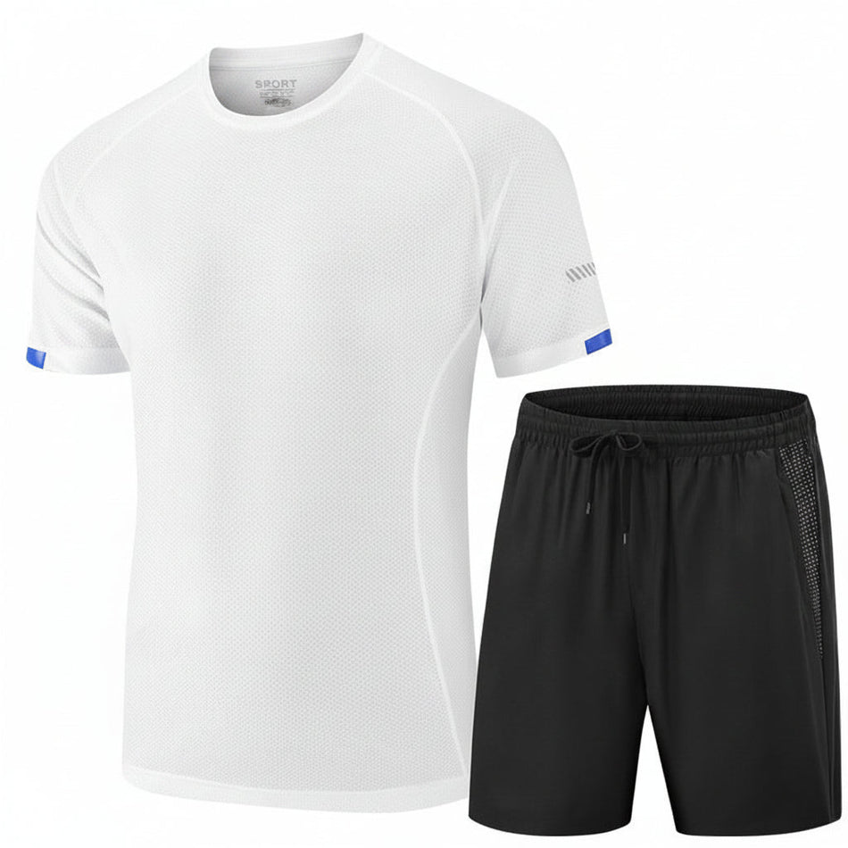 Men's Quick-Dry Sports Set – Breathable T-Shirt & Shorts