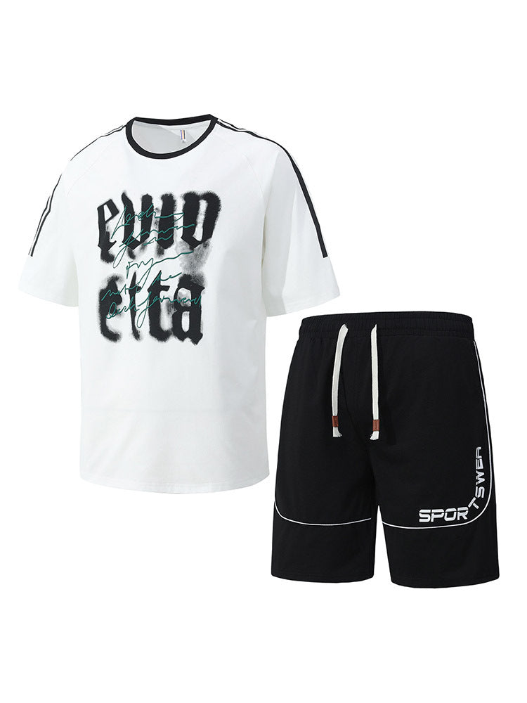 Men's Casual Sports Set – Short Sleeve T-Shirt & Shorts