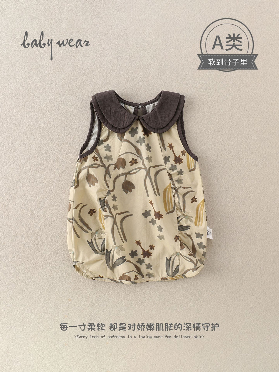 Summer French-Style Thin Princess Dress for Baby Girls