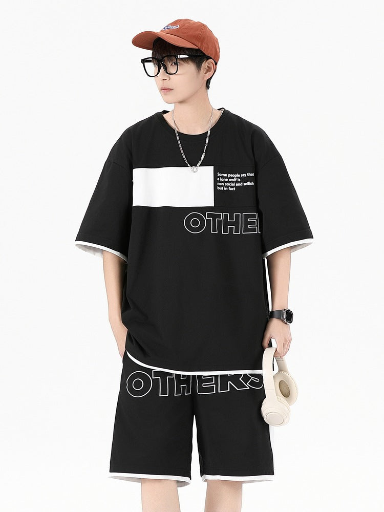 Men's Summer Sports Set – Short Sleeve T-Shirt & Shorts