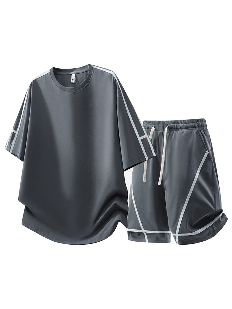 Men's Summer Sports Set – Short Sleeve T-Shirt & Shorts