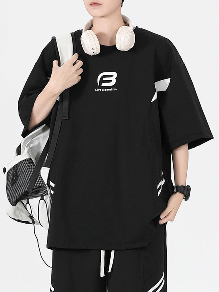 Men's Casual Short Sleeve T-Shirt – Loose Fit Summer Top