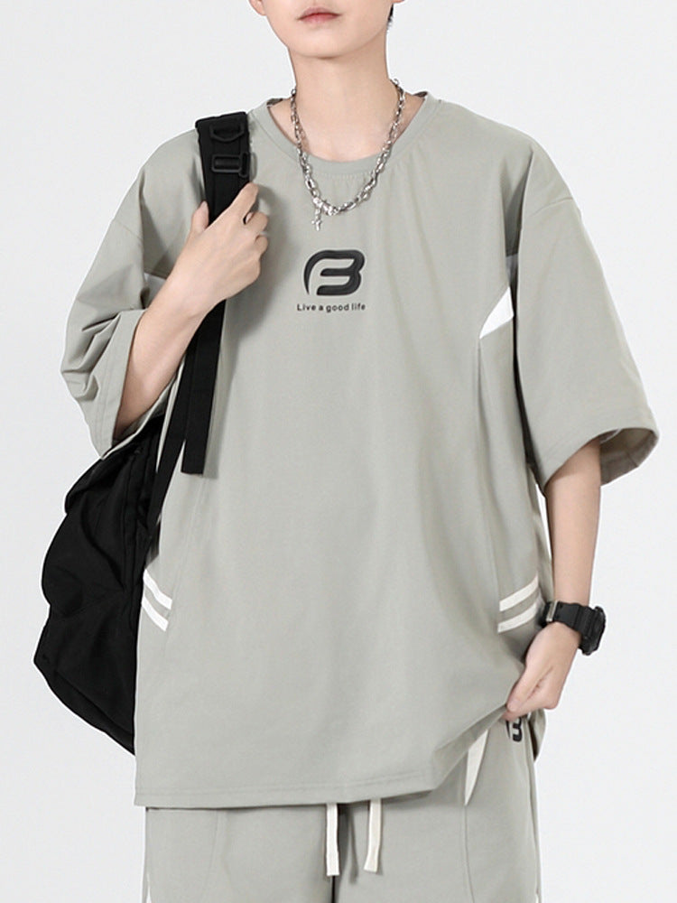 Men's Casual Short Sleeve T-Shirt – Loose Fit Summer Top