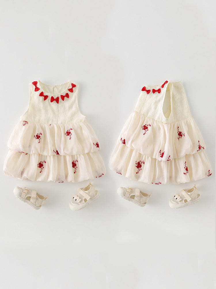 Pure Cotton Baby Vest Dress for Toddlers and Girls