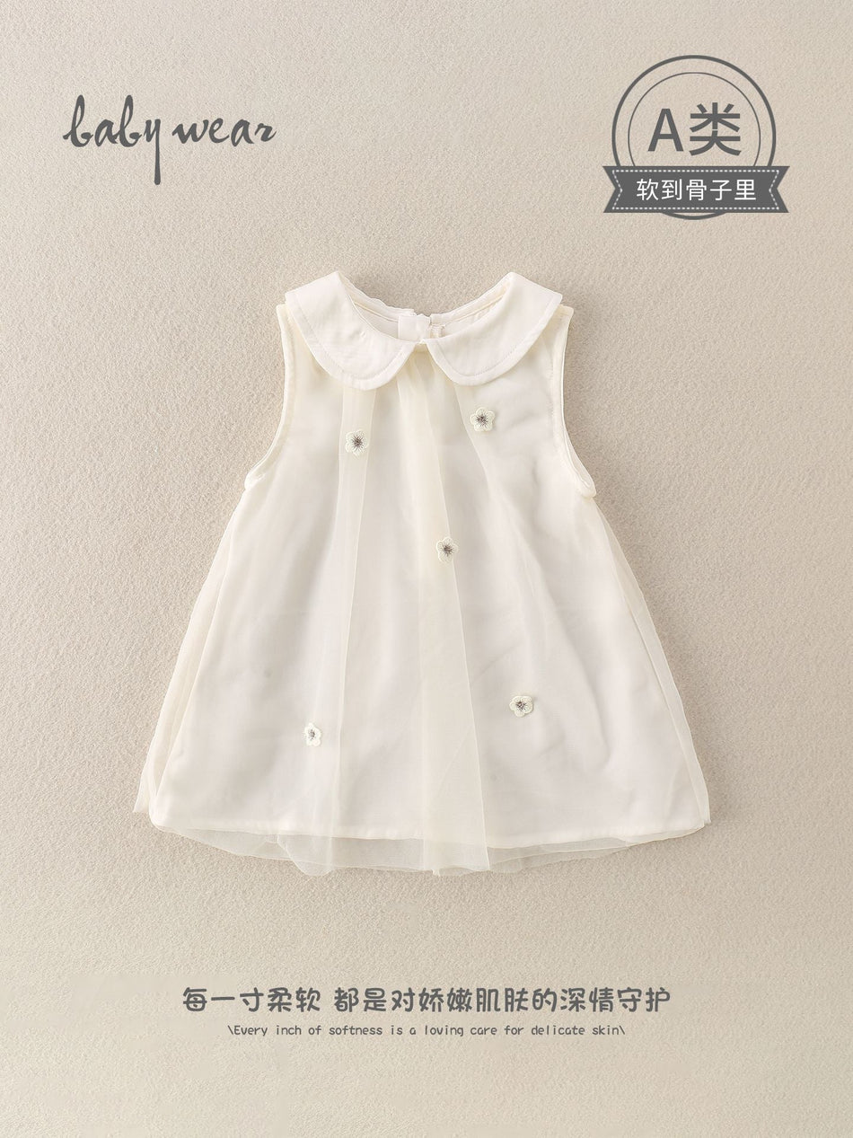 Girls’ Mesh Sleeveless Princess Summer Dress