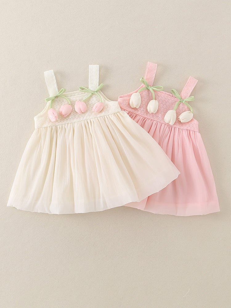 Sweet Pastoral Summer Dress for Baby Girls