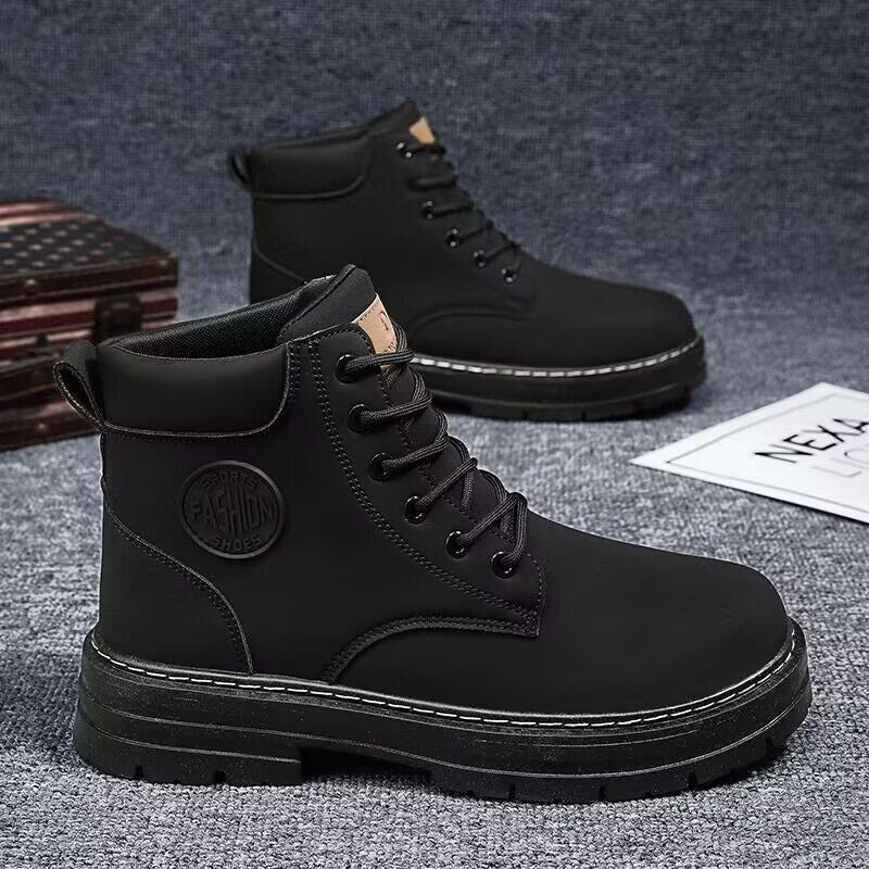 Men's High Top Work Boots Waterproof Non-Slip Casual Shoes