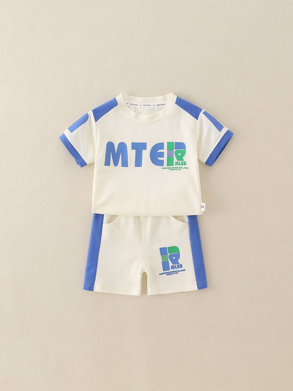 Boys’ Breathable Sports Two-Piece Summer Set