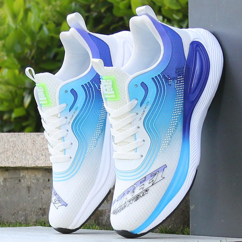 Men's Lightweight Mesh Running Shoes with Rubber Sole