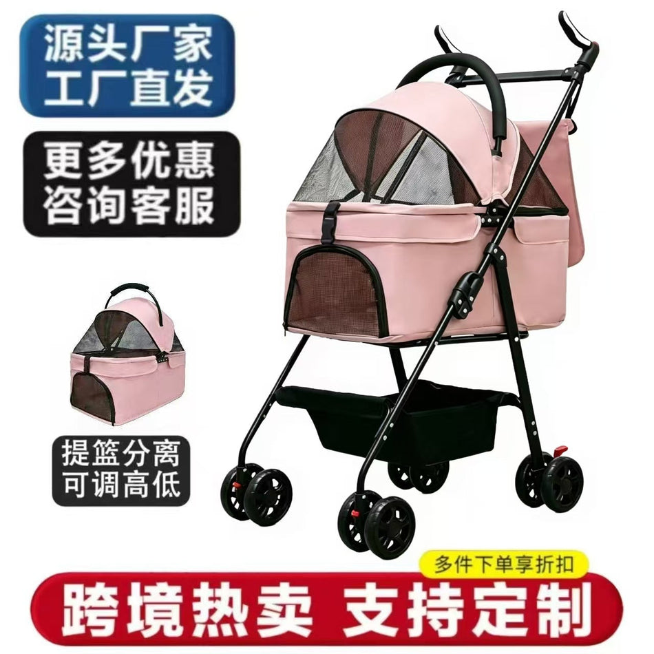 Lightweight Pet Stroller for Small and Medium Cats and Dogs
