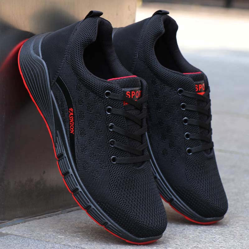 Men's Breathable Mesh Casual Shoes with Comfortable Rubber Sole