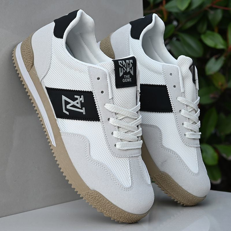 Men's Ultra-Light Breathable Training Shoes with Soft EVA Sole in Lv03 Black-Y
