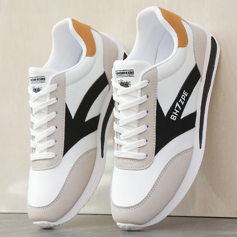 Men's Breathable Mesh Casual Sneakers with Lace-Up Comfort