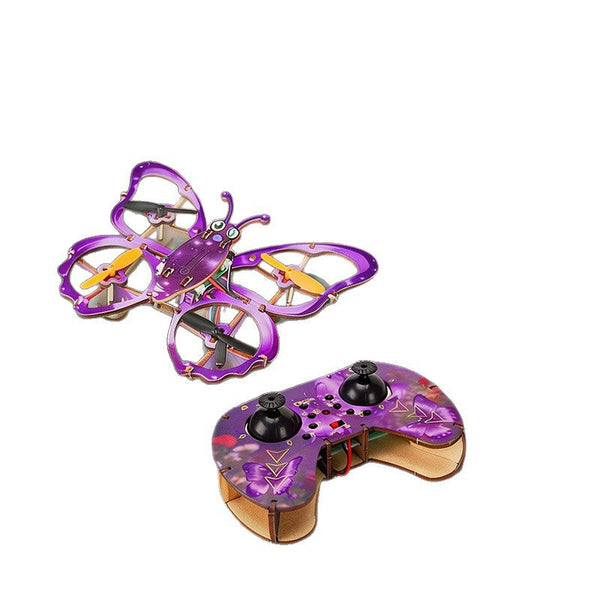 DIY Wooden Butterfly Quadcopter Educational RC Model Toy