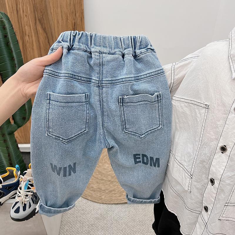 Kids Elastic Denim Pants Soft Cotton Casual Jeans for Boys