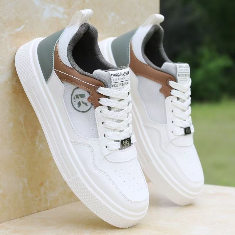 Men's Breathable Flyknit Casual Sneakers with Lightweight Sole