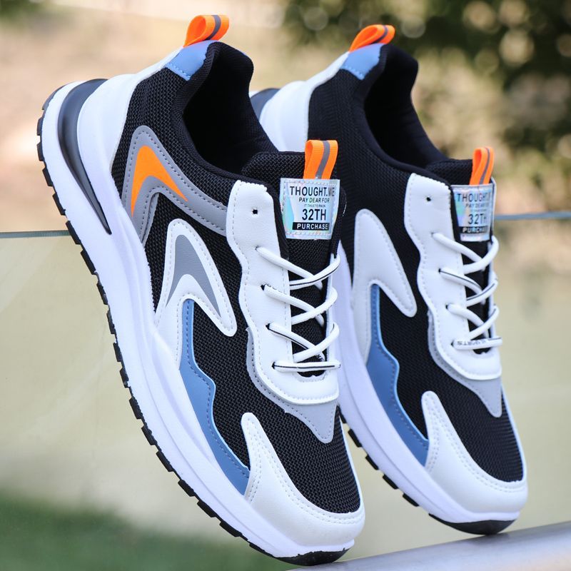 Men's Breathable Mesh Dad Sneakers with Cushioned Comfort