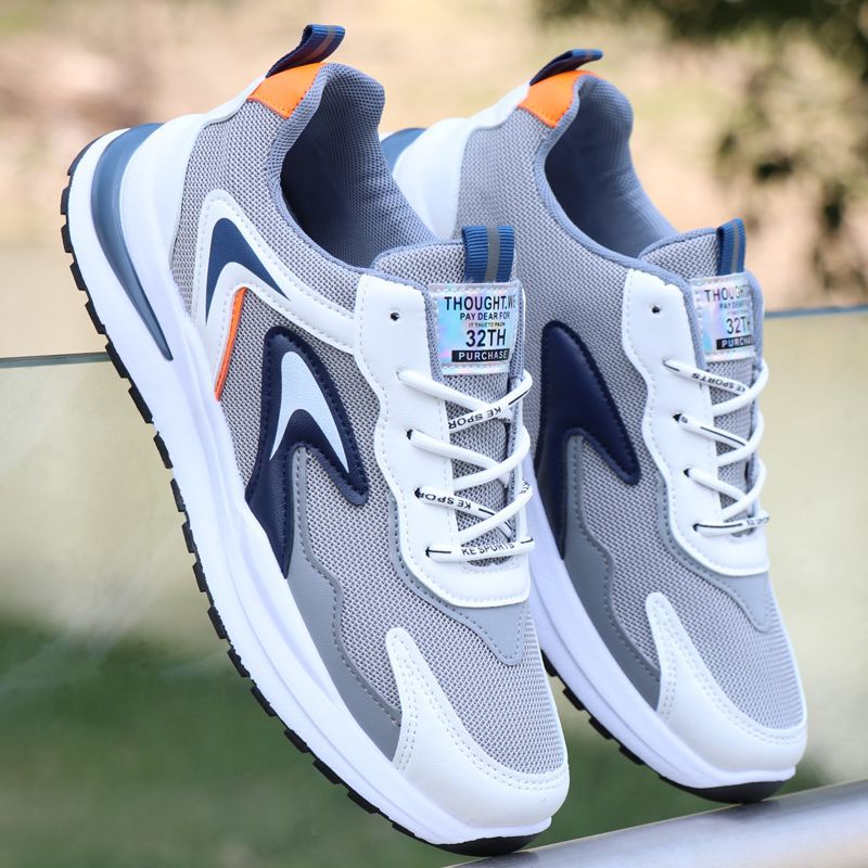 Men's Breathable Mesh Dad Sneakers with Cushioned Comfort