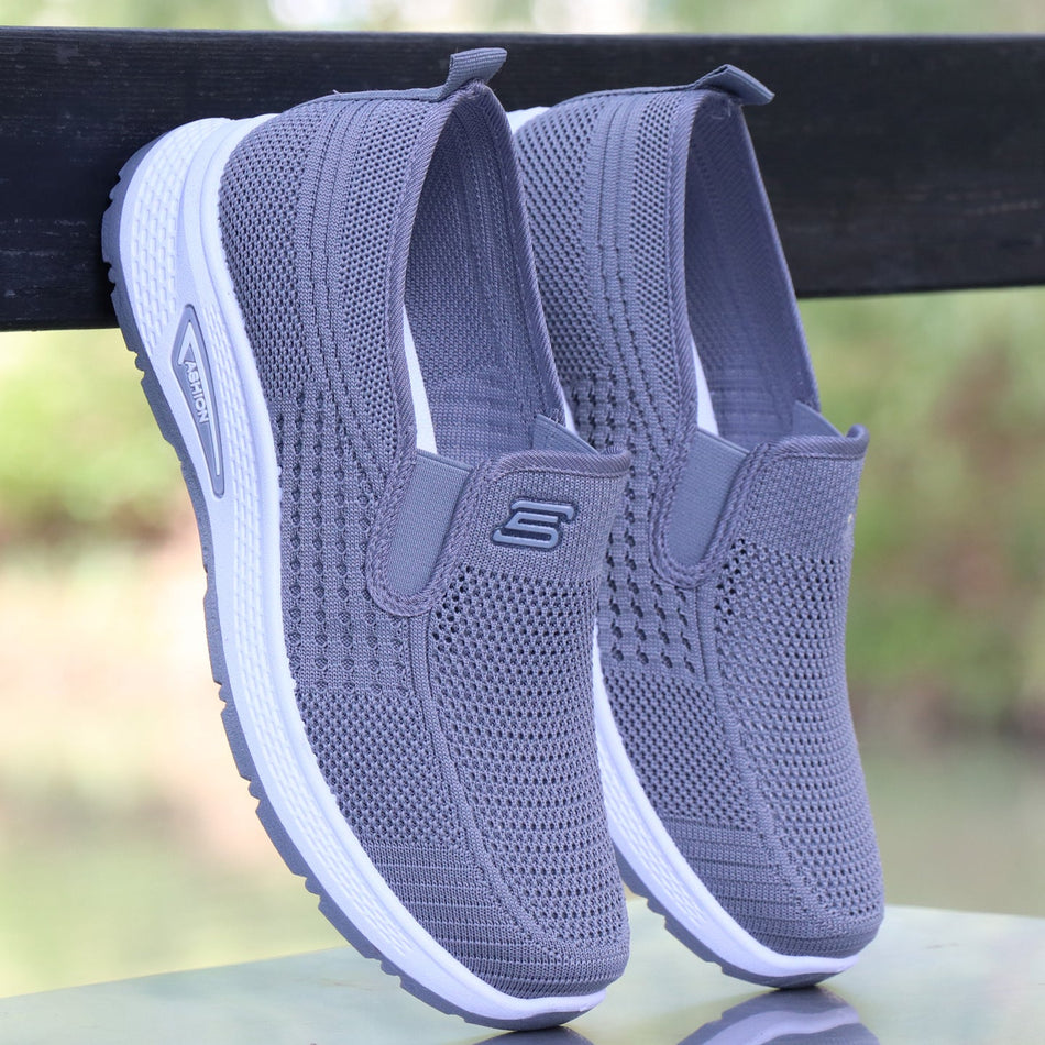 Men's Breathable Slip-On Casual Shoes with Soft Flexible Sole
