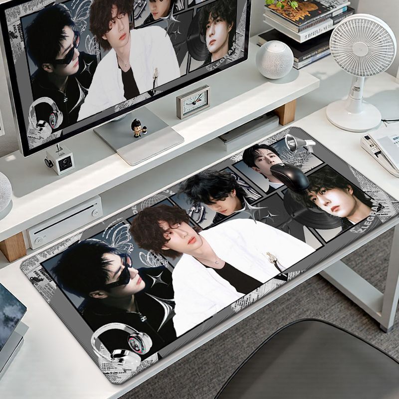 Extra Large Celebrity-Inspired Desk Mat for Keyboard & Mouse