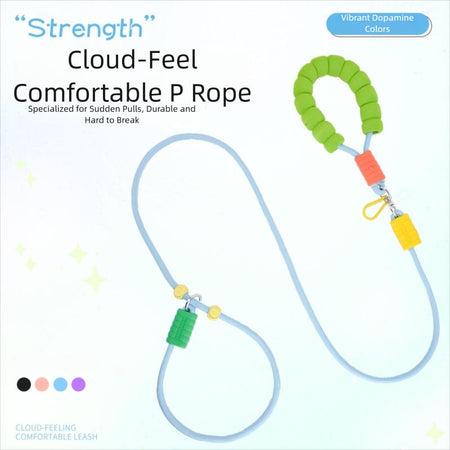 P Chain P Rope Dog Leash for Small Medium and Large Dogs in blue, 60kg