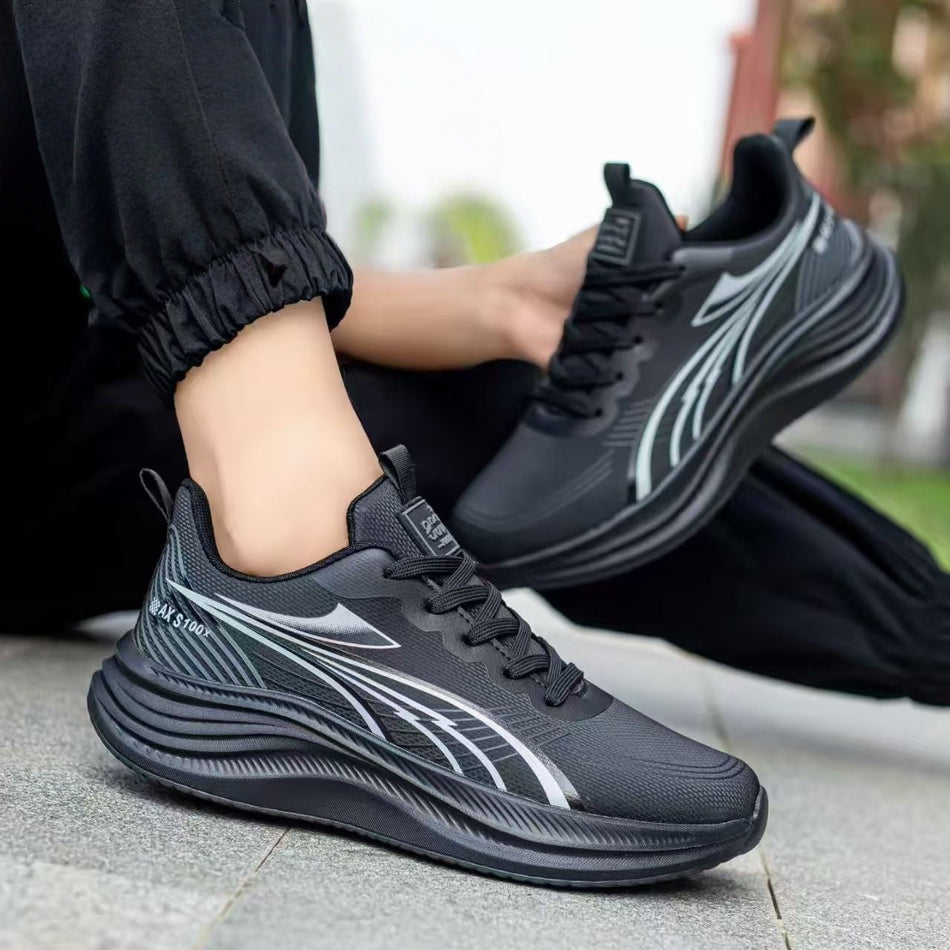 Ultra-Light Waterproof Leather Running Shoes with Soft Sole
