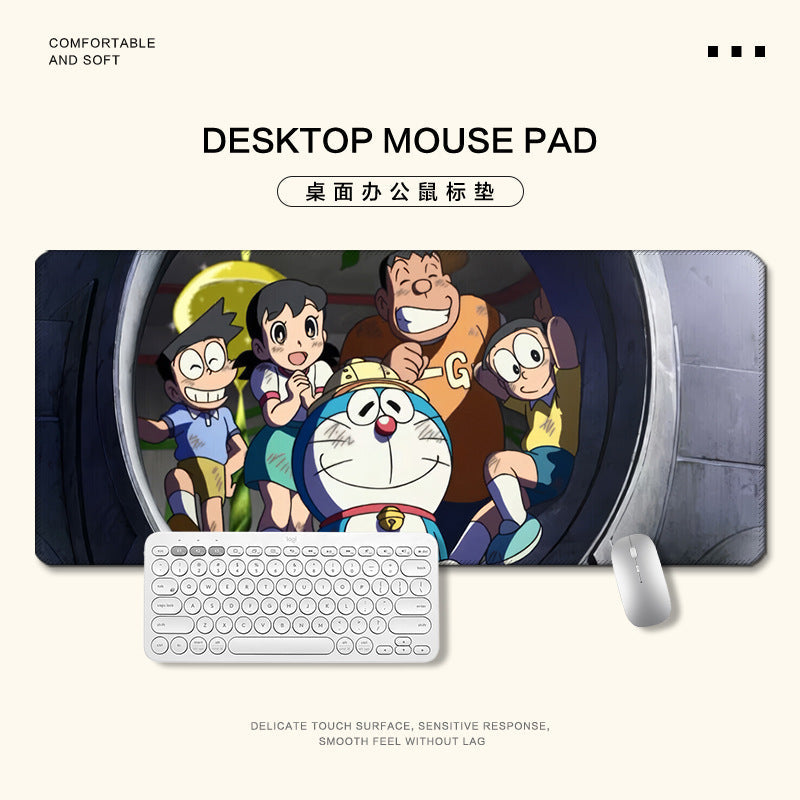 Oversized Cartoon Gaming Desk Mat with Thickened Surface