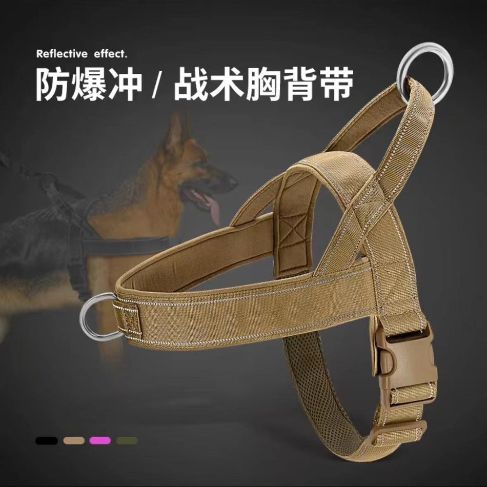 Tactical Dog Harness Vest for Large Dogs with Control Handle