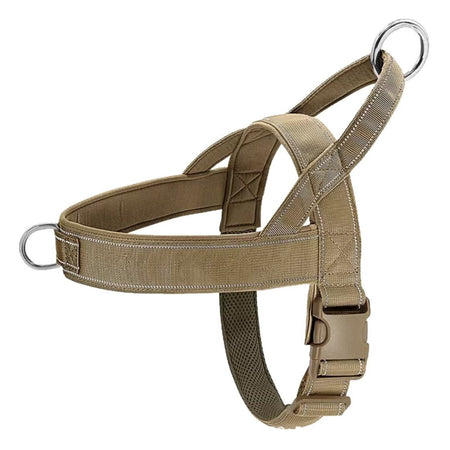 Tactical Dog Harness Vest for Large Dogs with Control Handle in black