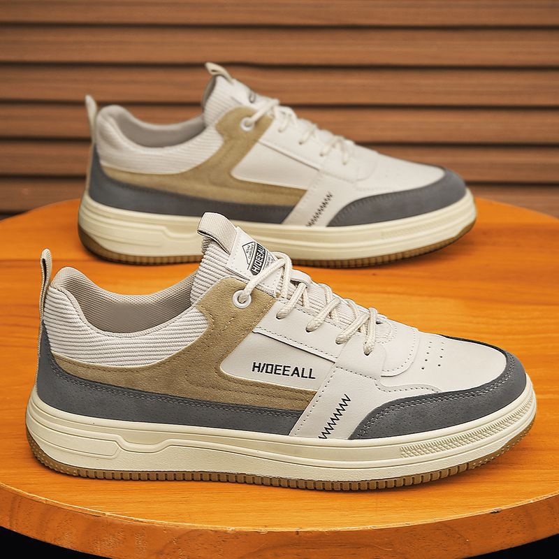 Men's Thick-Sole Casual Sneakers with Breathable Comfort Fit