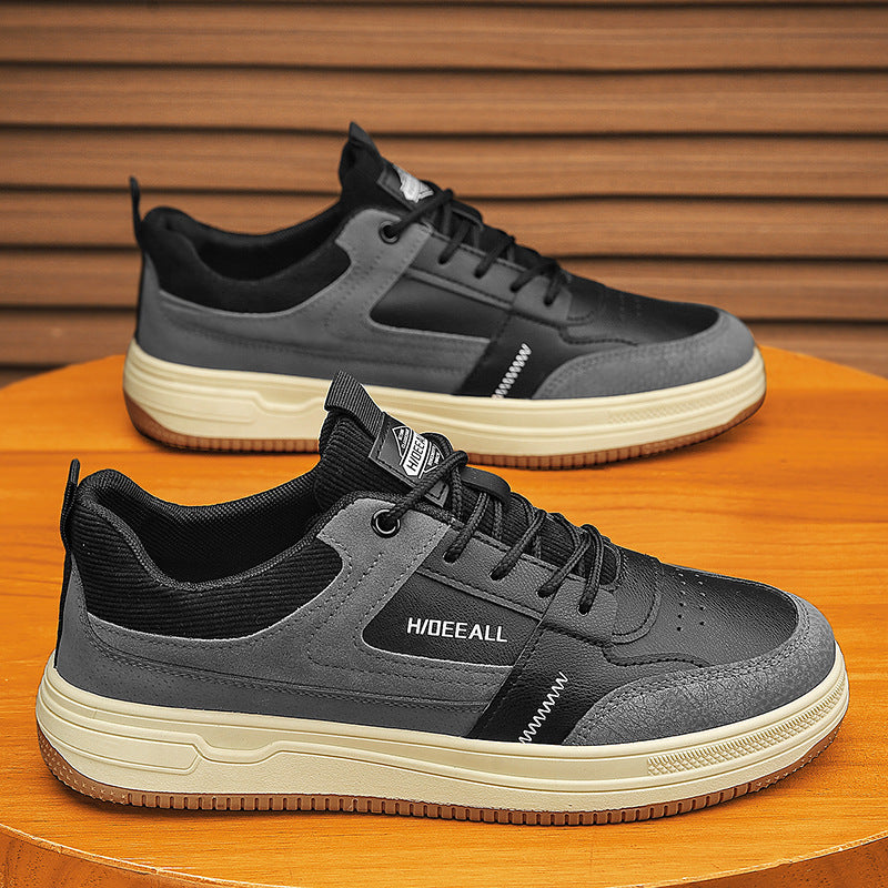 Men's Thick-Sole Casual Sneakers with Breathable Comfort Fit