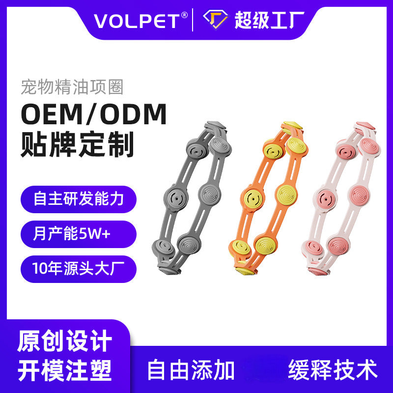 Adjustable Flea and Mosquito Repellent Collar for Cats and Dogs