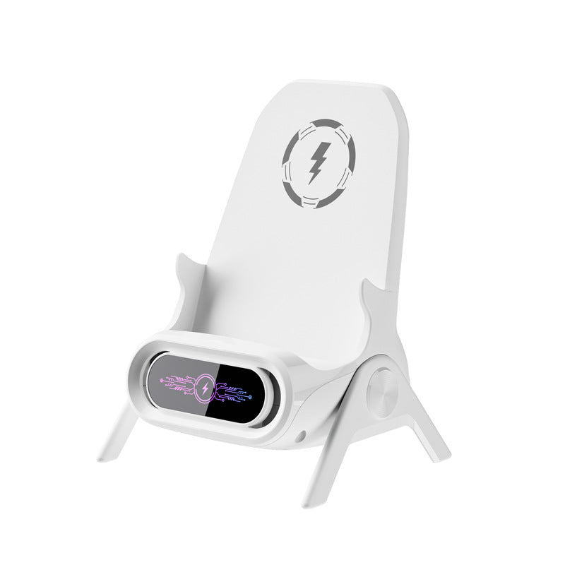Chair-Style Wireless Charging Phone Stand with Viewing Holder