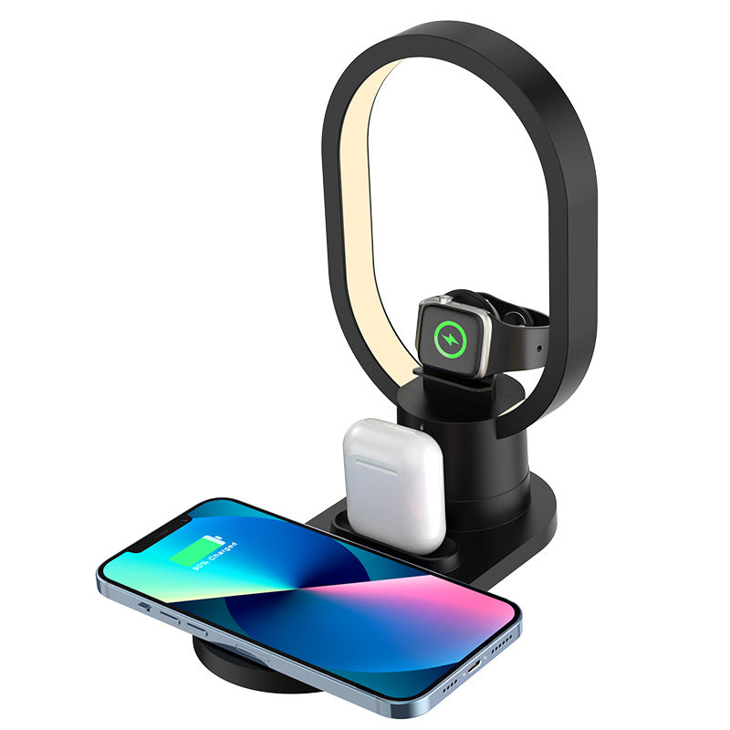 4-in-1 15W Magnetic Wireless Charger with Bedside Night Light