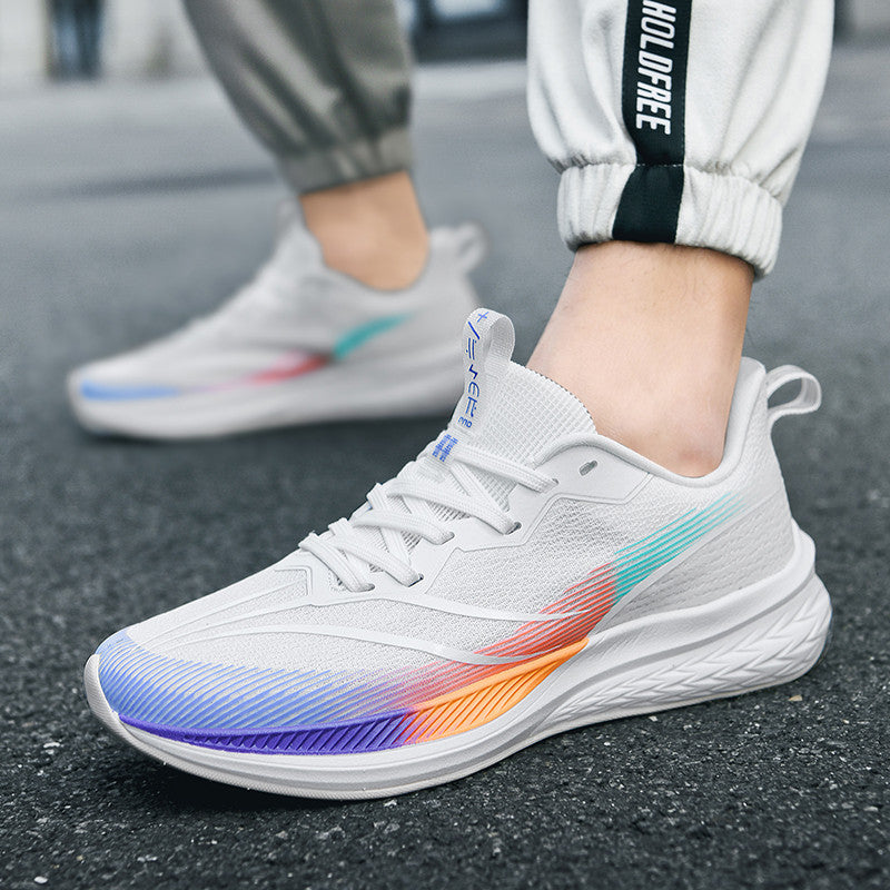 Breathable Mesh Running Sneakers with Shock-Absorbing Comfort